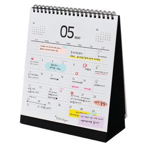 아이씨엘디자인 Desk Calendar 2025, black, 1개