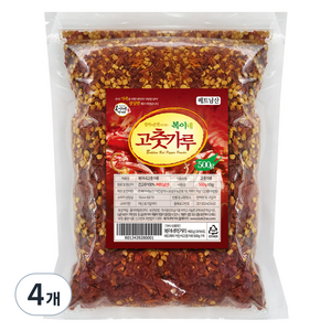 복이네먹거리 베트남 거친 씨고춧가루, 4개, 500g