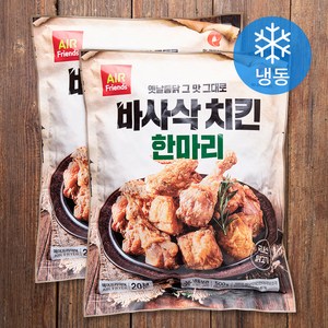 마니커에프앤지 바사삭치킨 한마리 12조각 (냉동), 500g, 2개입