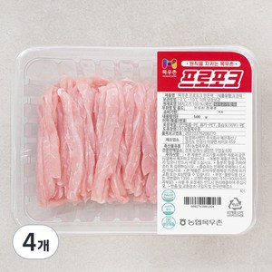 목우촌 프로포크한돈 등심 잡채용 (냉장), 500g, 4개