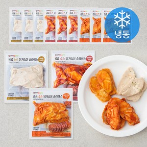 곰곰 소스 닭가슴살 슬라이스 화이트머쉬룸 120g*4p + 스파이시커리120g*4p + 레드크림커리 120g*4p (냉동), 120g, 12개입