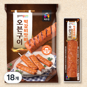 곰곰 오븐구이 떡갈비맛바, 70g, 18개