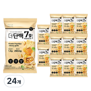 더단백 빙그레 건강tft 팝칩 허니갈릭맛, 24개, 44g