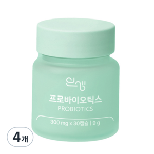 인생프로바이오틱스 1개월분 300mg, 30정, 4개