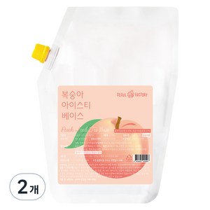 서울팩토리 복숭아 아이스티 베이스, 2kg, 2개