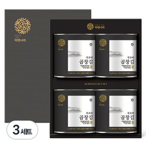 자연나라 무조미 곱창김 4p 선물세트, 3세트