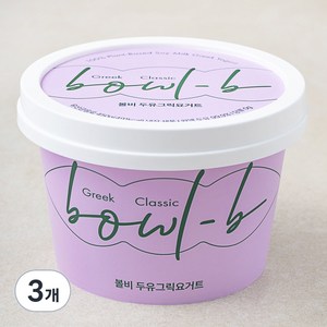 볼비 두유 그릭요거트 클래식, 450g, 3개