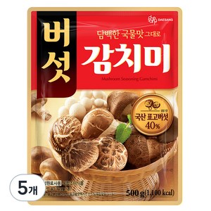 대상 버섯 감치미, 500g, 5개