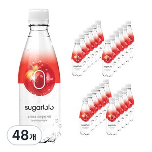 슈가로로 스파클링 사과 음료, 350ml, 48개