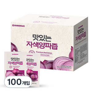 참앤들황토농원 국내산 맛있는 자색양파즙, 100ml, 100개