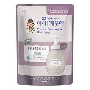 아이깨끗해 프리미엄 클린 비건 핸드워시 피오니향 리필, 400ml, 1개