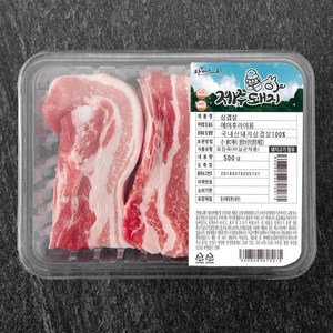 파머스팩 한돈 제주돼지 삼겹살 에어프라이어용 (냉장), 500g, 1팩