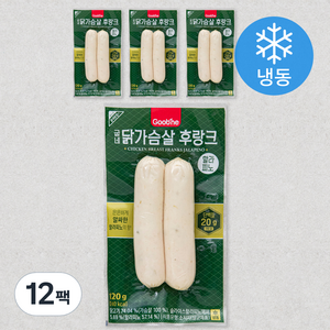 굽네 닭가슴살 후랑크 할라피노 (냉동), 120g, 12팩