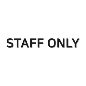 스튜디오투명 관계자 외 출입금지 아크릴사인 검정색, STAFF ONLY, 1개