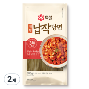 백설 대왕 납작당면, 300g, 2개