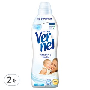 버넬 고농축 센서티브 섬유유연제 본품, 900ml, 2개