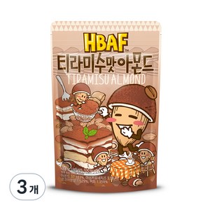 바프 티라미수맛 아몬드, 190g, 3개