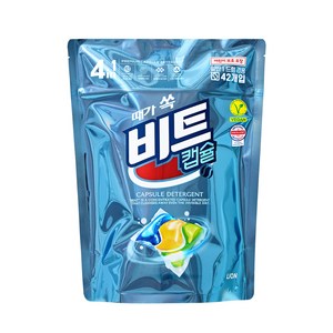 [비건라이프] 비트 때가 쏙 비트팟 티트리오일향 캡슐세제, 42개입, 1개