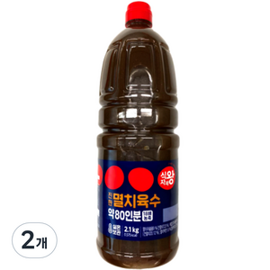 식자재왕 진한 멸치육수, 2.1kg, 2개