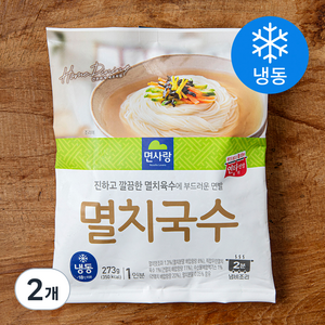 면사랑 멸치국수 1인분 (냉동), 273g, 2개