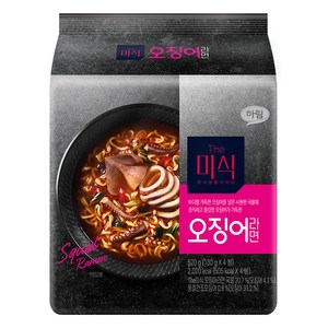 더미식 오징어라면 130g, 4개