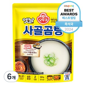 오뚜기옛날 사골곰탕 국물, 500g, 6개