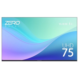 와이드뷰 191cm 4K UHD 고화질 LED TV 방문설치, 190cm(75인치), EKW75UT1, 벽걸이형