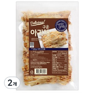 해맑은푸드 구운 아귀채, 200g, 2개