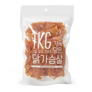 슈퍼츄 일킬로그램 가득담은 강아지 육포, 닭가슴살, 1kg, 1개