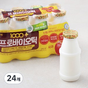 1000+ 프로바이오틱스 사과, 130ml, 24개