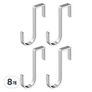 월드크린 다용도 도어 후크 걸이 기본형, 8개