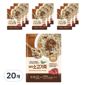 bao 아워홈 버섯소고기죽, 270g, 20개