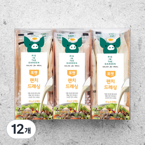 피그인더가든 랜치 드레싱, 150g, 12개