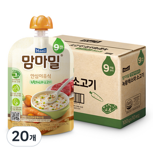 맘마밀 안심이유식 9개월부터, 100g, 20개