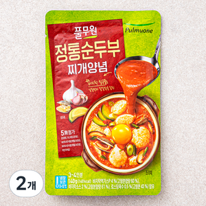 풀무원 정통순두부 찌개양념, 140g, 2개