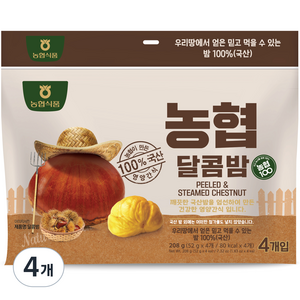 농협 아름찬 달콤밤 4p, 52g, 16개