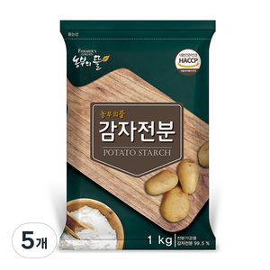 농부의뜰 감자전분, 1kg, 5개