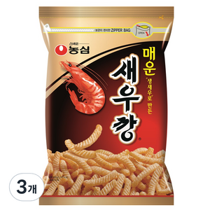 매운 새우깡, 3개, 400g