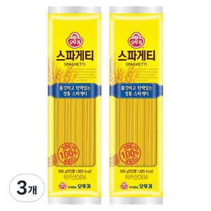 오뚜기 터키 스파게티, 500g, 3개