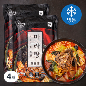 한인한식 1978 쓰촨 마라탕 매운맛 (냉동), 600g, 4개