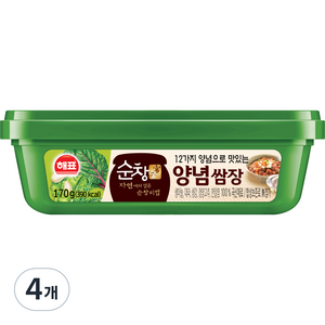 해표 순창 양념쌈장, 170g, 4개