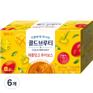 담터 콜드브루티 애플망고 루이보스, 1.5g, 20개입, 6개, 1.5g