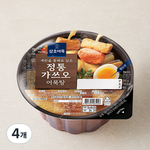 삼호어묵 CJ 정통 가쓰오 어묵탕, 360g, 4개