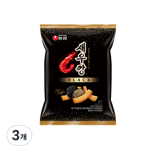 새우깡 블랙, 72g, 3개