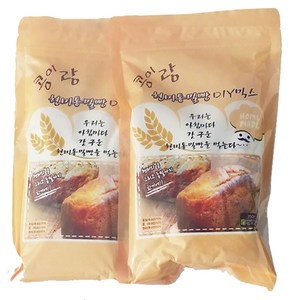 현미그린 콩이랑 현미통밀빵 DIY 믹스, 350g, 2개