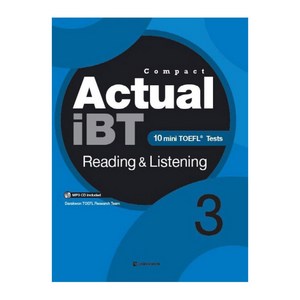 CompactActual iBT Reading Listening 3:10 Mini TOEFL Tests, 다락원