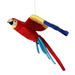 한사토이 동물인형 3460 금강앵무 2호 Flying Scalet Macaw, 65cm, 빨간색, 1개