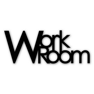 디자인신드롬 Work room 문패/도어사인, 블랙