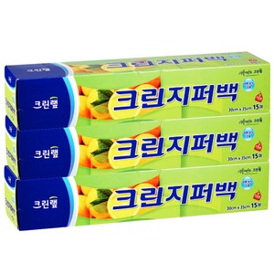 크린랲 지퍼백 특대, 특대(XL), 3개, 15개입