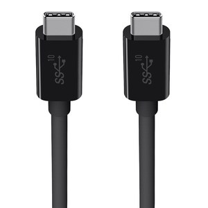 벨킨 3.1 USB C to C타입 100W 케이블 F2CU052bt1M, 1m, 블랙, 1개